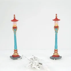 Department 56 Chinatown Post Lamps S/2 Discount