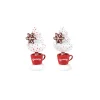 Department 56 Cocoa & Cream Topiary S/2 New