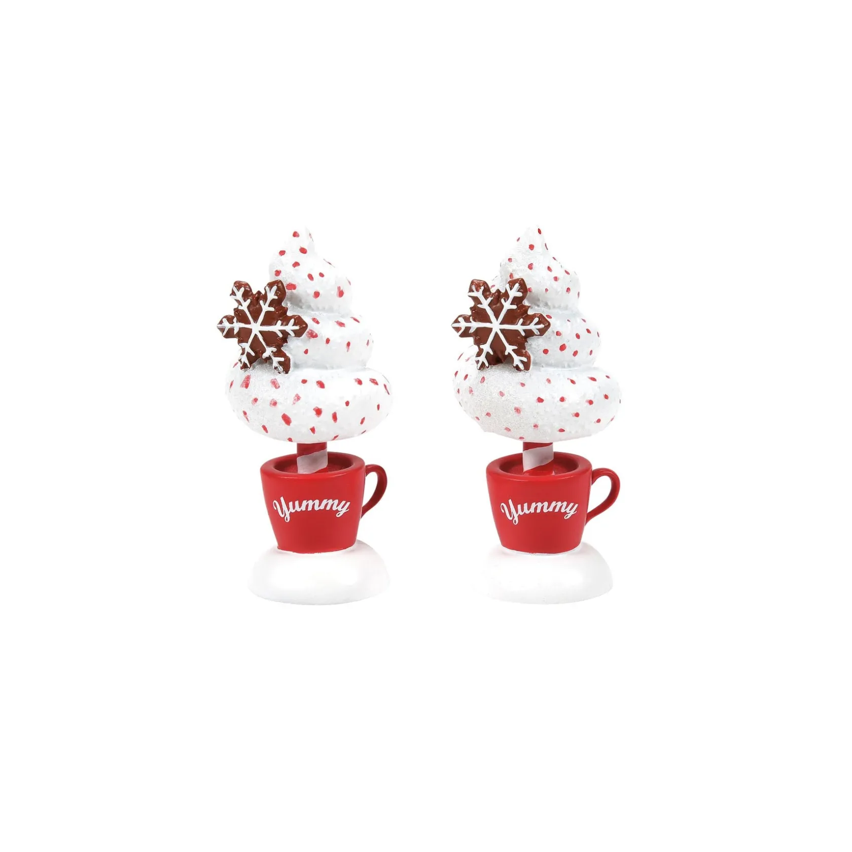 Department 56 Cocoa & Cream Topiary S/2 New