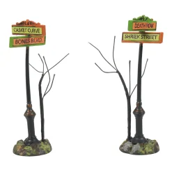 Department 56 Creepy Village Street Signs Discount