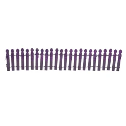 Department 56 Ghoulish Purple Glitter Fence
