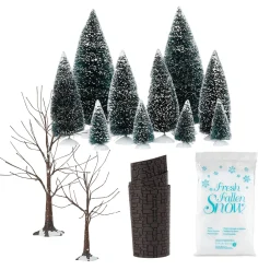Department 56 Landscape Trees Snow Road Clearance