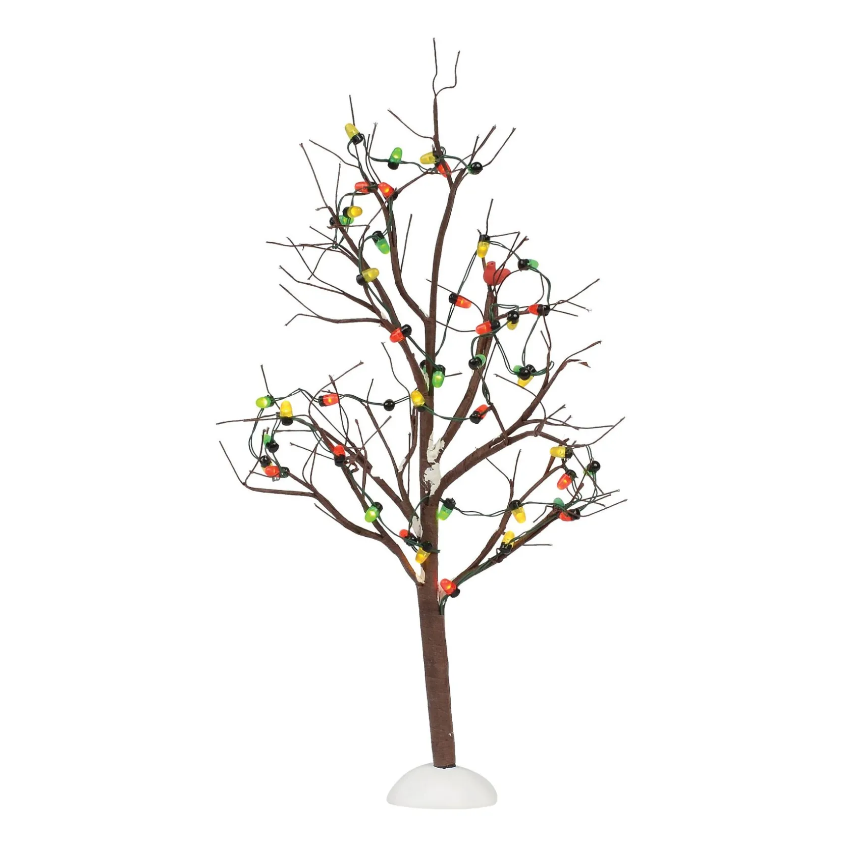 Department 56 Lighted Xmas Bare Branch Tree Outlet