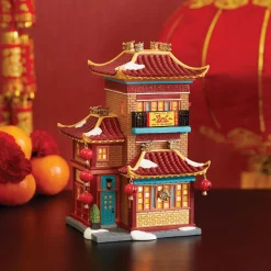 Department 56 Lunar Dragon Tea House Hot