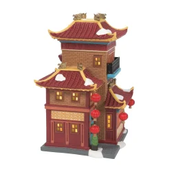 Department 56 Lunar Dragon Tea House Hot