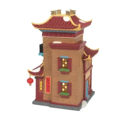 Department 56 Lunar Dragon Tea House Hot