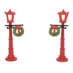Department 56 Red With Greens Street Lights Best