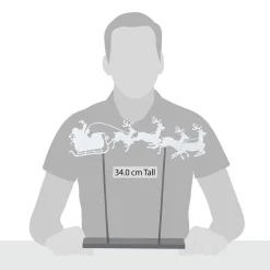 Department 56 Santa's Sleigh Silhouette New