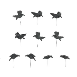 Department 56 Set of 10 Halloween Crows Clearance