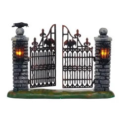 Department 56 Spooky Wrought Iron Gate Outlet