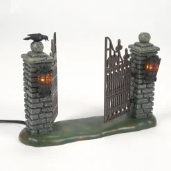 Department 56 Spooky Wrought Iron Gate Outlet