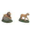 Department 56 Zoological Gardens Lions st2 New